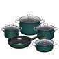Preview: Riess Geschirr-Set 5-tlg., Nouvelle Teal